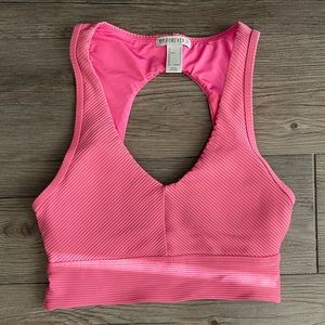 Forever 21 Pink Open Back Sports Bra
